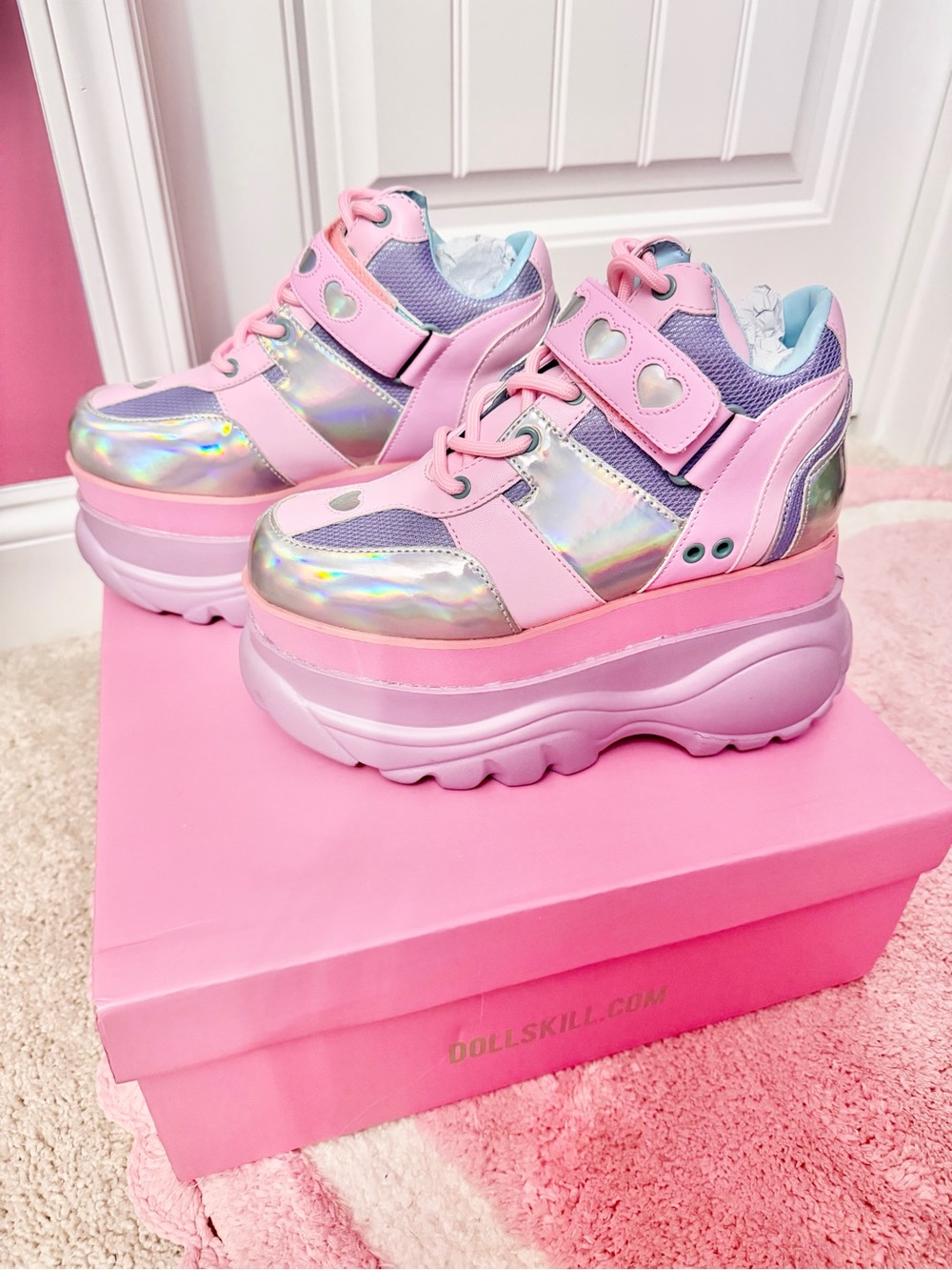Dolls Kill Fairywalker Platform Sneakers Size 7